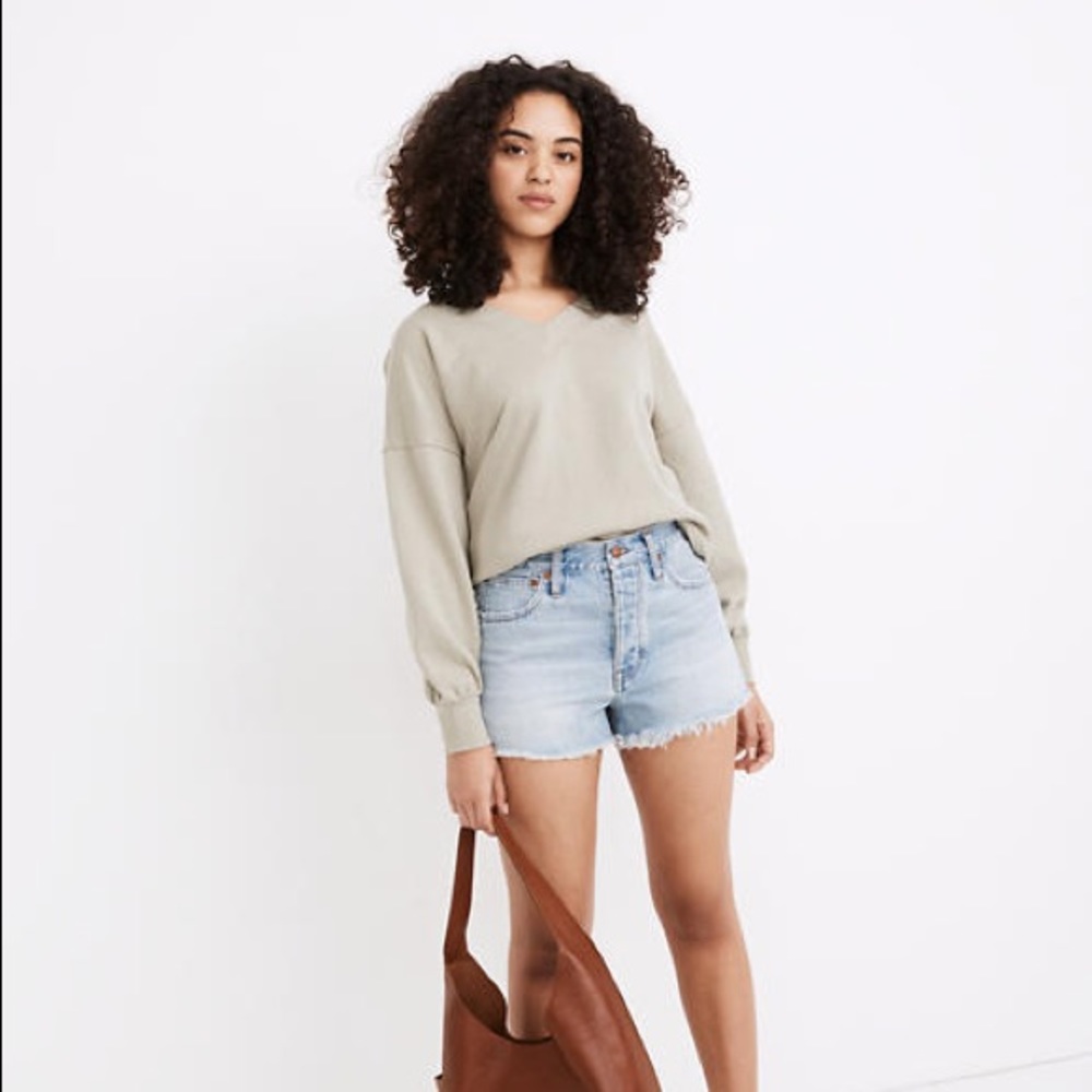 Madewell Relaxed Denim Shorts in Cedarcroft Wash